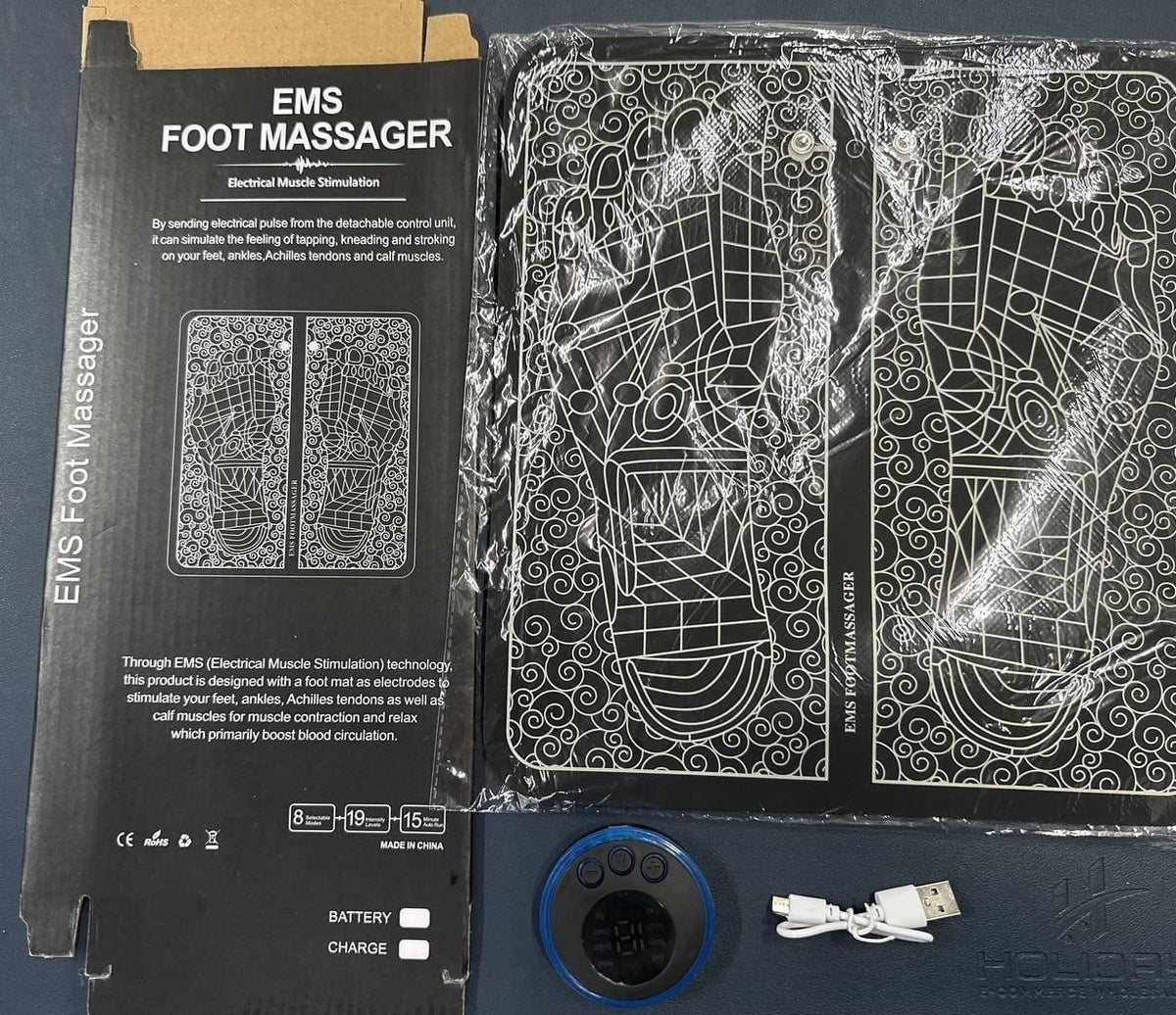 Orthoworld Premium Electric Foot Massager – Wireless EMS Pain Relief Machine for Foot Relaxation, Circulation & Stress Relief