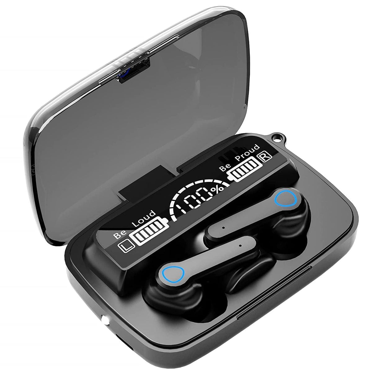 Orthoworld M19 TWS Bluetooth Earbuds – Premium Quality Black True Wireless Earphones