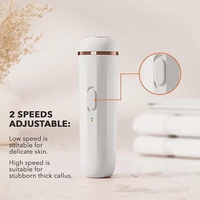 Premium Smooth Feet Pedicure Tool I Rechargeable Foot Callus Remover – Wireless Electric Foot Grinder, USB Charging Foot Scrubber for Home Foot Care I Orthoworld