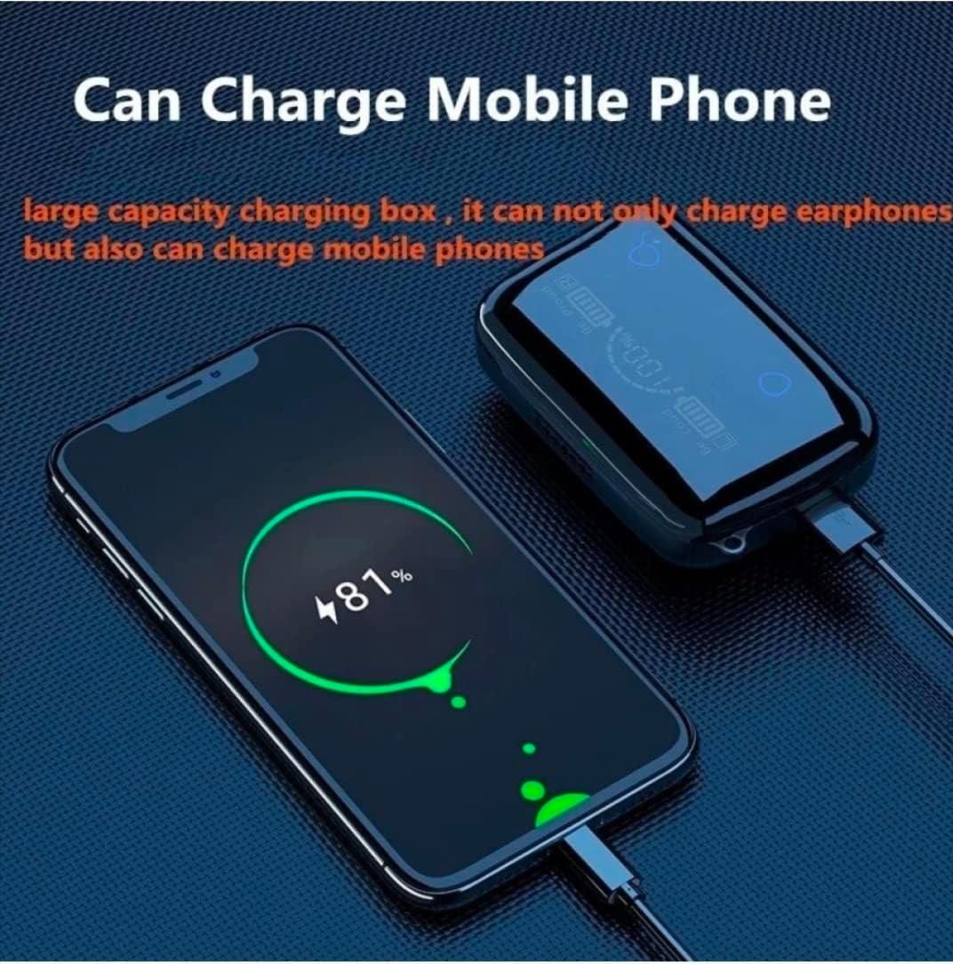 Orthoworld M19 TWS Bluetooth Earbuds – Premium Quality Black True Wireless Earphones