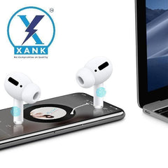 XANK Air-pods Pro with Wireless Charging Case with Sensor Enabled Bluetooth Headset (White, True Wireless)