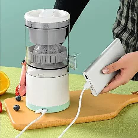 Portable Juicer for Oranges Lemons & Other Citrus Fruits I Electric Citrus Juicer – USB Rechargeable, High Efficiency 360° Juicing I Orthoworld
