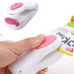 Hand Held Mini Heat Sealing Machine – Portable Food Sealer, Airtight Seal, Heat Resistant, Pack of 2