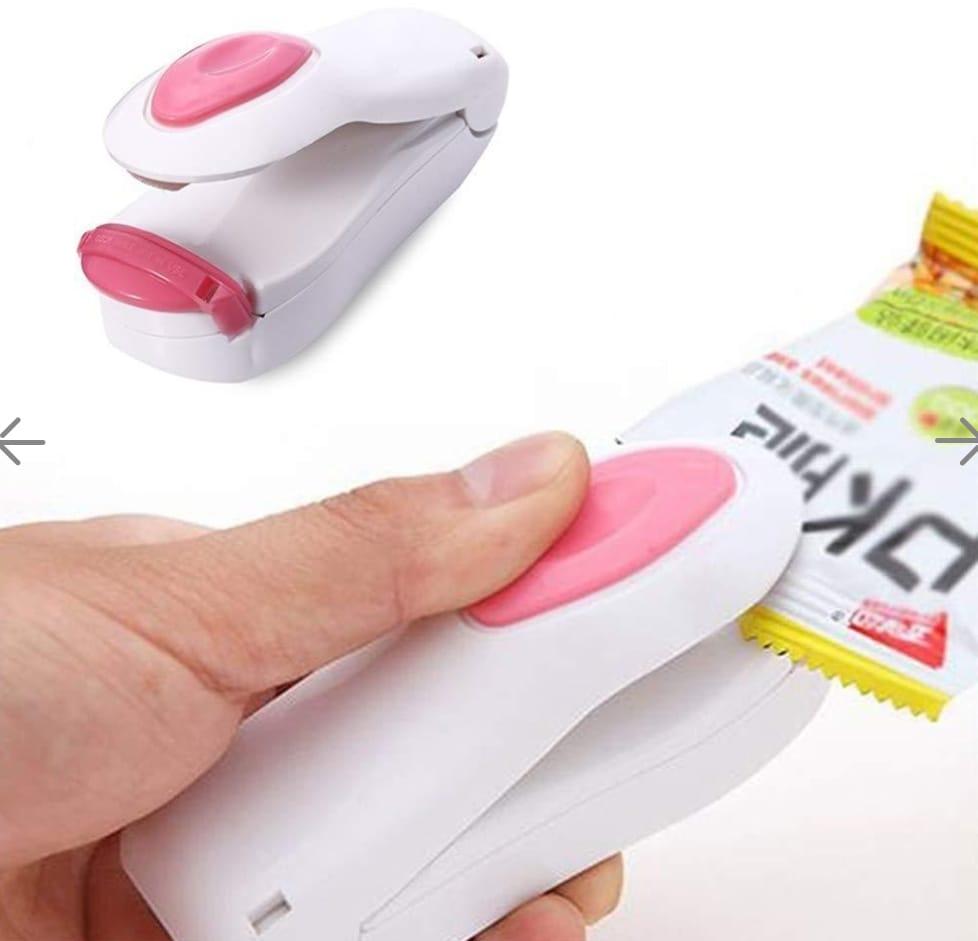 Hand Held Mini Heat Sealing Machine – Portable Food Sealer, Airtight Seal, Heat Resistant, Pack of 2