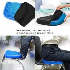 Gel Orthopedic Seat Cushion – Rubber Cushion for Back Pain Relief | Office, Wheelchair & Home | Orthoworld