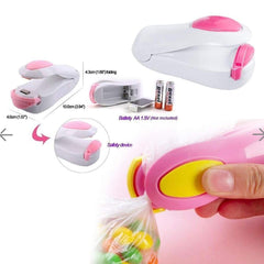 Hand Held Mini Heat Sealing Machine – Portable Food Sealer, Airtight Seal, Heat Resistant, Pack of 2