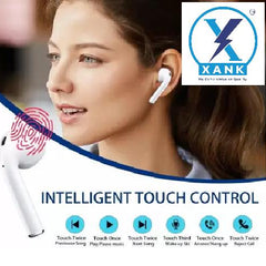 Premium i12 Bluetooth Earphones - True Wireless Earbuds with Portable Charging Case, White, Hi-Fi Sound I Orthoworld