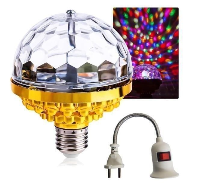 Orthoworld Rotating Magic Ball Light with Lamp Holder Set – Dazzling Ambience for Any Space