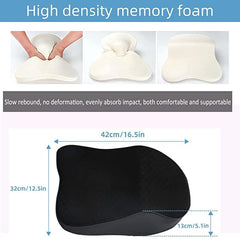 Premium Car Seat Headrest Neck Rest Pillow Cushion – Memory Foam Ergonomic Neck & Back Support | Pain Relief | Orthoworld
