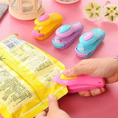 Hand Held Mini Heat Sealing Machine – Portable Food Sealer, Airtight Seal, Heat Resistant, Pack of 2