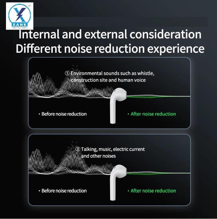Orthoworld XANK TWS I12 InPods 12 Wireless Bluetooth Earbuds with Mic – True Wireless Headset, Assorted Colours, Compact & Portable