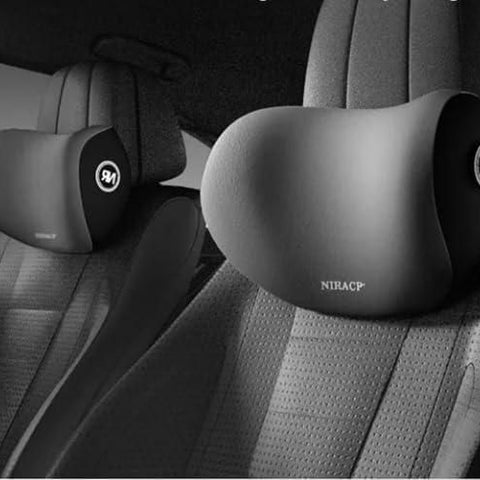 Car Neck Pillow for Neck Pain Relief – Pack of 2 | Orthoworld Premium Travel Support