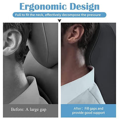 Premium Car Seat Headrest Neck Rest Pillow Cushion – Memory Foam Ergonomic Neck & Back Support | Pain Relief | Orthoworld