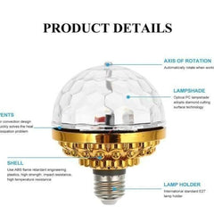 Orthoworld Rotating Magic Ball Light with Lamp Holder Set – Dazzling Ambience for Any Space