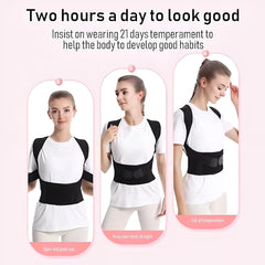 Premium Posture Corrector Shoulder Belt – Adjustable Back Support Brace for Men & Women, Spine Alignment & Pain Relief I Orthoworld