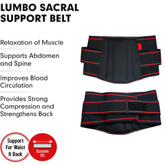 Premium LS Belt for Back Pain Relief – Adjustable Lumbar Support Belt for Men and Women, Spine Support, Posture Correction & Everyday Protection I Orthoworld