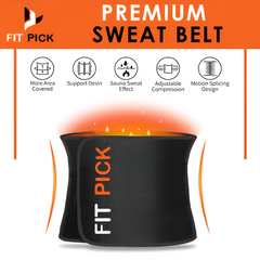 Lumbar Support Sweat Belt – Non-Tearable Abdominal Sauna Belt & Waist Trainer for Men & Women | Orthoworld