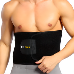 Orthoworld Premium Non-Tearable Sweat & Sauna Waist Trainer – Lumbar Support Abdominal Belt for Men & Women |