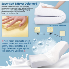 Premium Orthopaedic Butterfly Pillow – Memory Foam Cervical Pillow for Neck & Spine Support | Orthoworld