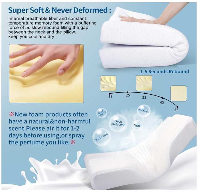 Premium Orthopaedic Butterfly Pillow – Memory Foam Cervical Pillow for Neck & Spine Support | Orthoworld