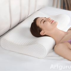 Premium Memory Foam Orthopaedic Pillow – White Cervical Pillow for Neck Support & Relaxation | Orthoworld