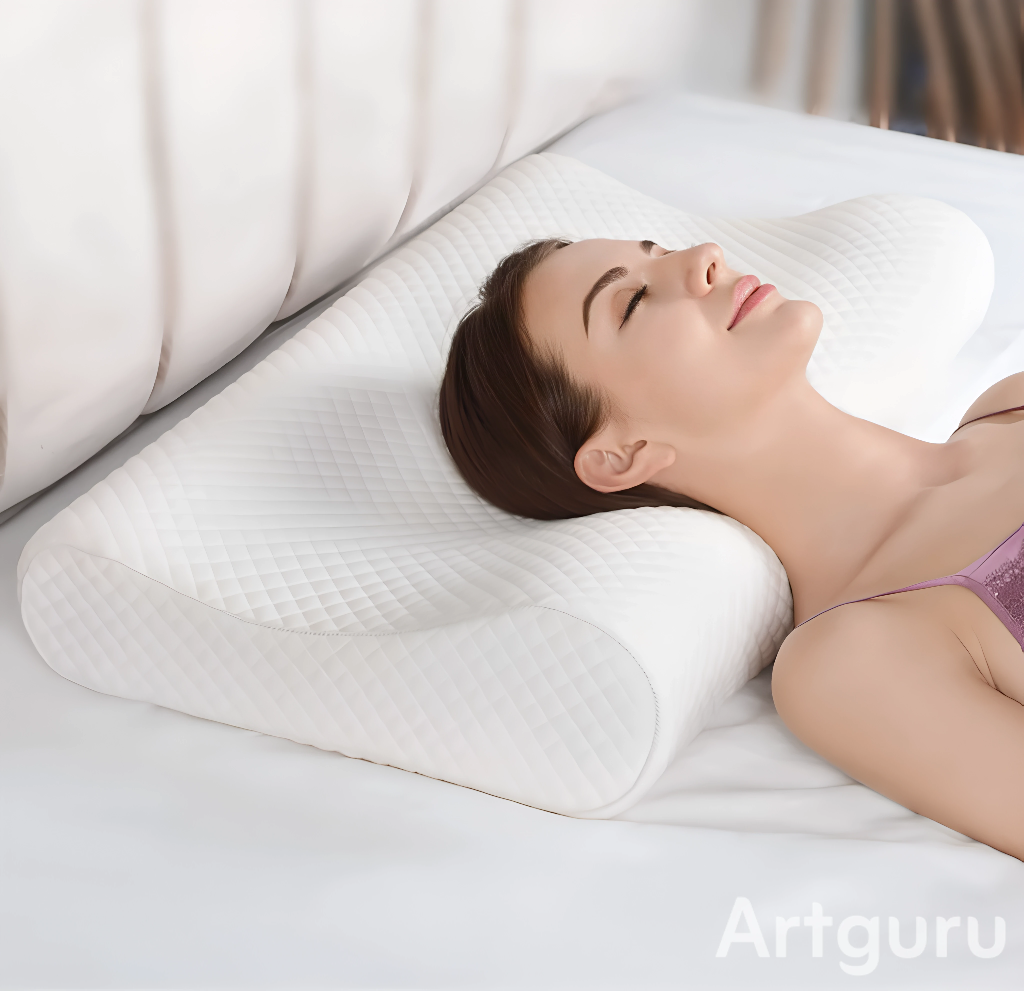 Premium Memory Foam Orthopaedic Pillow – White Cervical Pillow for Neck Support & Relaxation | Orthoworld