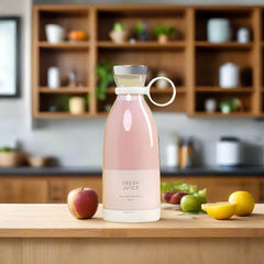 Orthoworld Electric Portable Mini Fruit Juicer Bottle – Premium Rechargeable Personal Smoothie Maker