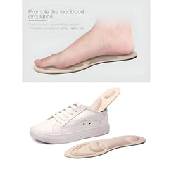 Orthoworld Flat Feet Arch & Heel Support Insoles – Orthopedic Memory Foam Cushion for Foot Pain Relief Insole, Shoe Inserts (Pack of 4)