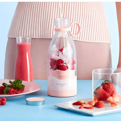 Orthoworld Electric Portable Mini Fruit Juicer Bottle – Premium Rechargeable Personal Smoothie Maker
