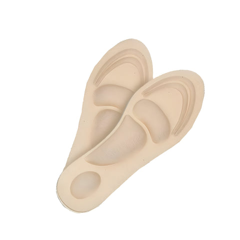 Orthoworld Flat Feet Arch & Heel Support Insoles – Orthopedic Memory Foam Cushion for Foot Pain Relief Insole, Shoe Inserts (Pack of 4)